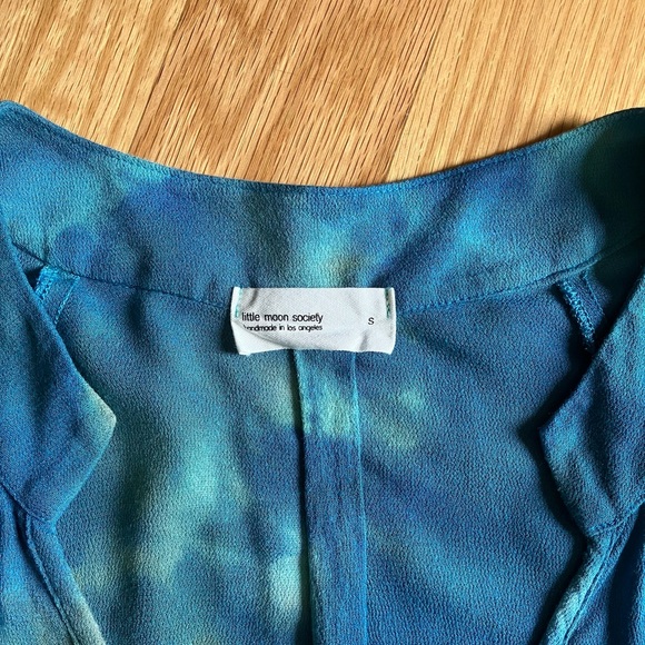 Blue and Orange Tie-Dye Cover-up Dress size S - Picture 2 of 7